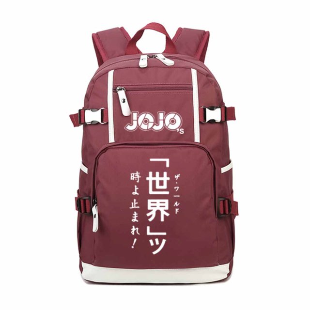Mochila JoJos Bizarres Adventures Kujos Jotaros Cartoon Kids