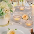 thumbnail image 5 of HofferRuffer Glass Tealight Candle Holders Set of 12, Cute Votive Candle Holder for Table Centerpieces, Party, Wedding and Home Decor (2.2'' x 1.4'', Clear), 5 of 11