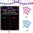 thumbnail image 4 of Un conjunto de carteles del juego de revelación de género. Los niños votan pegatinas del juego de género del bebé., 4 of 6