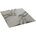 thumbnail image 6 of Ekena Millwork 19 5/8"W x 19 5/8"H Rogue EnduraWall Decorative 3D Wall Panel, Textured Metallic Silver (12-Pack for 32.04 Sq. Ft.), 6 of 6