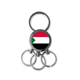 thumbnail image 1 of Sudan national flag Africa Country Llavero de metal de acero inoxidable Llavero Anillo de cadena Llavero, 1 of 3