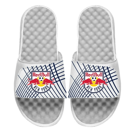 

Men s ISlide White New York Red Bulls Lines Slide Sandals