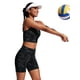 thumbnail image 3 of Pantalones cortos de natación CRZ YOGA para mujer, cintura alta, entrepierna de 6 pulgadas, 3 of 5