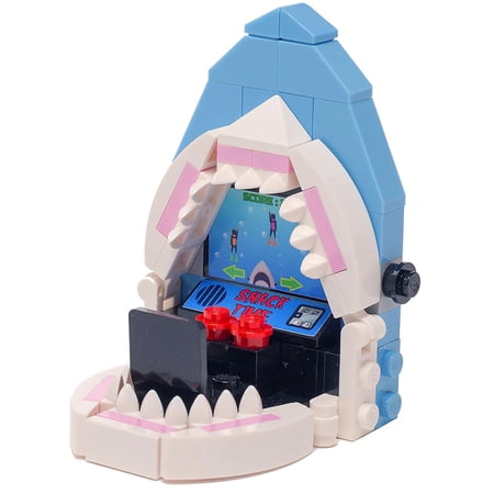 B3 Customs Shark Attack Minifig Scale Arcade Machine Toy Building Set