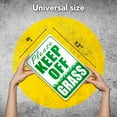 thumbnail image 2 of Dimarongton Please Keep Dogs off Grass Sign, 12"x8" Aluminum, Green, 2 of 8