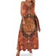 thumbnail image 1 of Vestido elegante sin mangas con estampado de alfombra persa antigua Seley, vestidos largos para mujer, 1 of 7