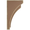 thumbnail image 2 of Ekena Millwork 5 1/2"W x 7 3/4"D x 14"H Jumbo Felix Wood Vintage Decor Corbel, Weathered Brown, 2 of 5