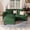 Green, variant on JULY'S SONG Oversized Cloud Couch for Living Room , 120" U Shaped Modular Sectional Sofa with Movable Ottoman, Removable Cushions & Deep Seating, Terracotta Orange