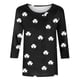 thumbnail image 5 of TaTaai Women's Casual Green Print Blouse Round Neck 3/4 Sleeve St. Patrick's Day T-Shirt Loose Fit Irish Holiday Spring Wear Gift, 5 of 5