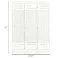 thumbnail image 3 of HOMCOM 3 Panel Room Divider Folding Privacy Screen 5.6' Room Separator, 3 of 8