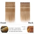 thumbnail image 5 of MY-LADY 10''-24'' 5 Clips in Human Hair Extensions Thick Real Natural Hair Pieces 100% Full Head Remy Hair 20inch #27 Dark Blonde(Heavy), 5 of 8