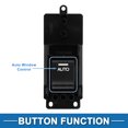 thumbnail image 3 of Interruptor de ventana eléctrica Unique Bargains No.35770T6AJ11 para el lado derecho trasero del pasajero para Honda Odyssey 2015-2019 Negro, 3 of 7