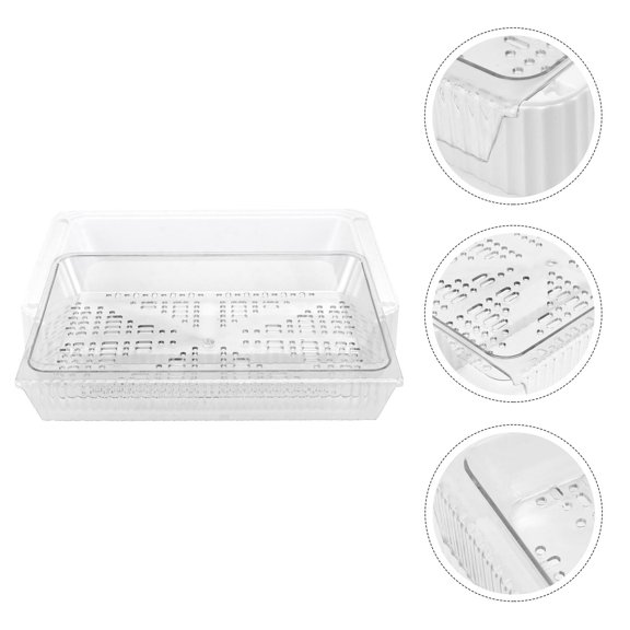 Toyvian White Plastic Kitchen Storage Rack for Fruits and Vegetables, Organizer for Pantry or Countertop, 1 Piece