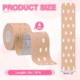 thumbnail image 2 of Uxcell 2" x 16 ft Kinesiology Tape Breathable, Kinesiology Recovery Tapes for Muscle Support, Skin Color, 2 of 7