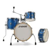 Sonor AQX Jungle 4-Piece Drum Shell Pack (Blue Ocean Sparkle)