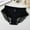 Black, variant on Odbmxy Womens Panties Plus Size High Cut Briefs Women's Underwear Gray Plain Breathable Mesh Satin Sliqs Panties
