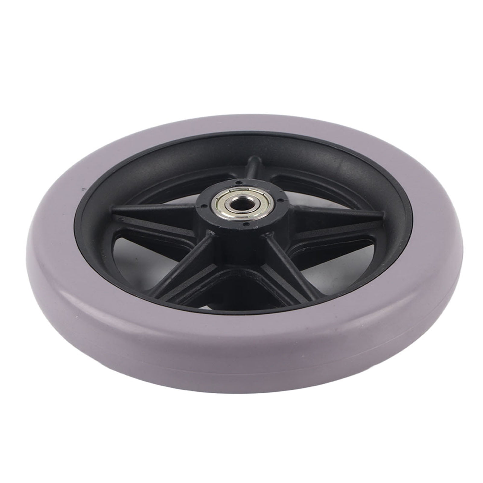 Single Wheel Load 120kg Solid Wheel, Material Rubber Wheelchair Wheels