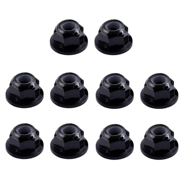Tuercas de Neumáticos de Rueda 4 Acero de 10 Piezas, Tuercas con Bridas para Vehículos XS Axial 1/10 Baoblaze Rc car m4 nueces