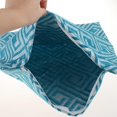 thumbnail image 4 of Funda de Almohada de Tiro Universal Zulema Chenilla 18x18 Pulgadas Cuadrícula azul, 4 of 6