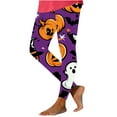 thumbnail image 7 of laiqvcdr Women's Halloween Print Yoga Pants Fashionable Seasonal Pattern Leggings High Waist Comfortable Stretch Workout Running Tights Casual Athletic Wear Full Length, 7 of 7