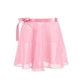 thumbnail image 2 of iEFiEL Kids Girls Wrap Skirt Dance Basic Classic Chiffon Mini Skirt with Waist Tie, 2 of 6