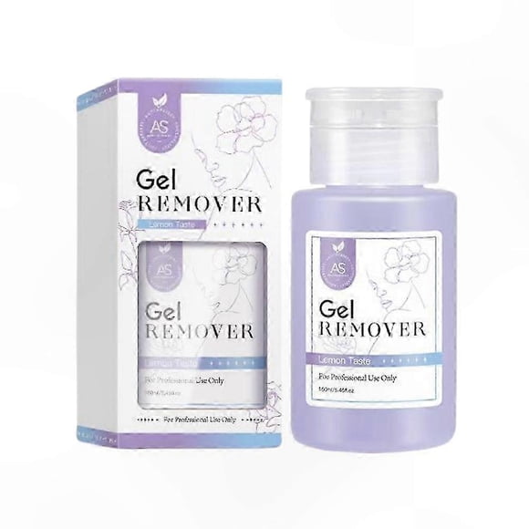 Acetone Gel Polish Remover, 160ml Nail Varnish Cleaner, Quick Soak-Off Formula for Nails