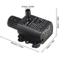 thumbnail image 2 of Direct USB 5V Submersible Water Pump Fountain Pump with Flow Adjustment Function 4.8W 300L/H Lift 300cm IP68 waterproof, 2 of 5