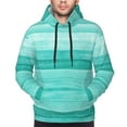 thumbnail image 4 of Bingfone Teal Turquoise Men'S Drawstring Hoodie Long Sleeve Pocket Sweatshirts-Xx-Large, 4 of 9