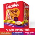 thumbnail image 4 of Cat Treats Hartz Delectables Squeeze Up, productos sin mariscos, 72 x 15 ml, 4 of 8