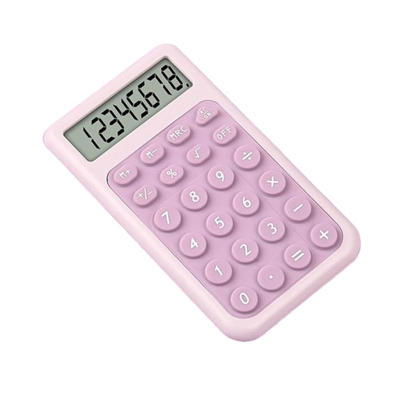 Basic 4 Function Calculator for Students and Office | Small, Portable, and Easy-to-use - Suitable for School and Office Essentials (Purple)