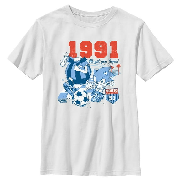 Boys Sonic the Hedgehog All Get You Soccer T Shirt