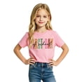 thumbnail image 4 of Girls Youth Graphic Tees With Prints Casual Shirts For Children Stylish Top Back To School Age 2-13, 4 of 4