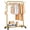 Gold, variant on Enogets Heavy Duty Rolling Garment Rack,Metal Clothing Rack for Hanging with Stroage Shelf and Hooks(Black, 31.5")