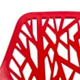 thumbnail image 5 of LeisureMod Chaise de Salle à Manger Moderne avec Pieds Chromés, Ensemble de 2 (Rouge), 5 of 5