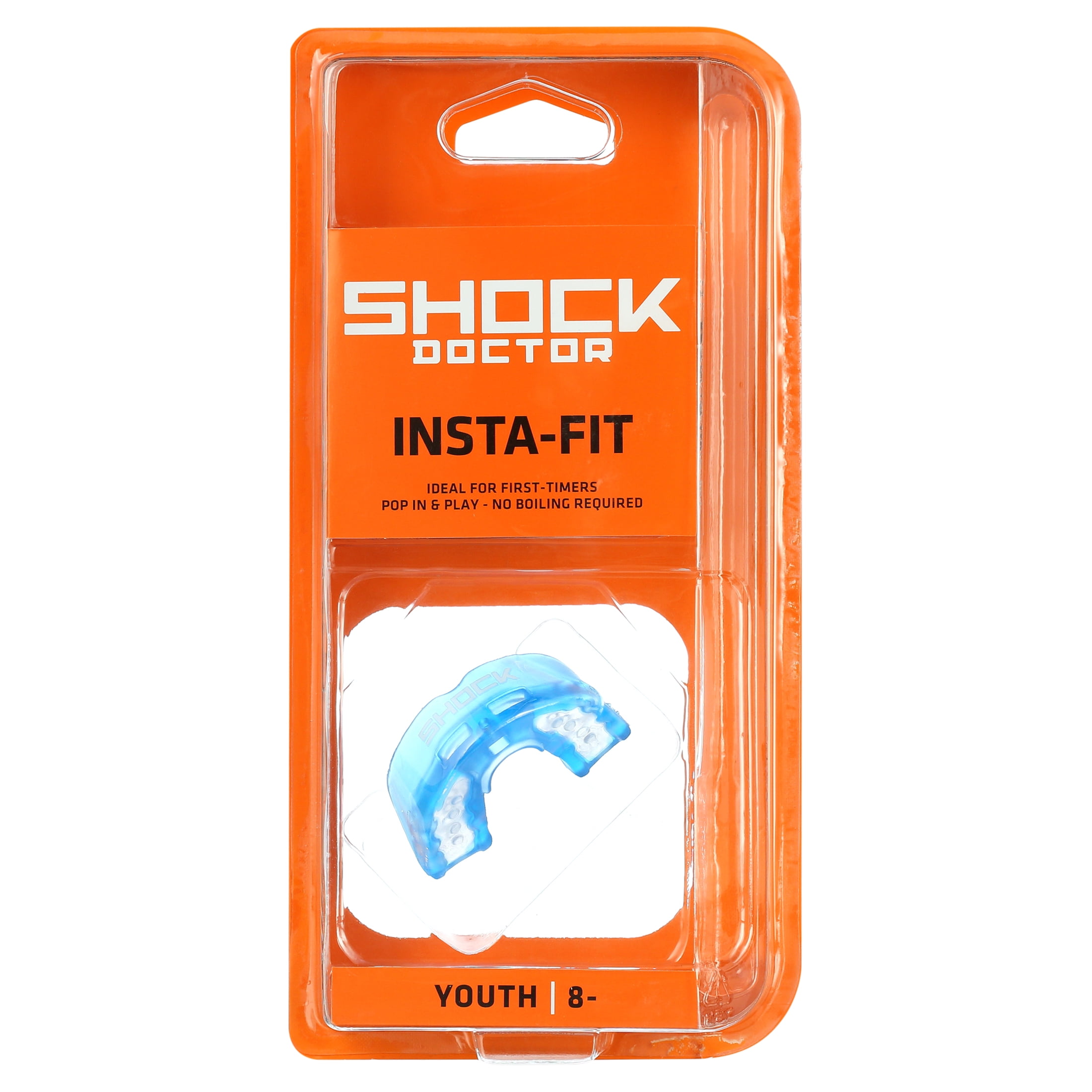 Shock Doctor, Insta-Fit Mouthguard, Youth, Royal/Clear