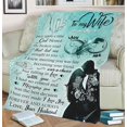 thumbnail image 3 of to My Wife Blanket, Best Gift for Your Life Partner with Quotes, Gift for Wife, Valentine's Day Gifts, Birthday Gift, for Wife, Supersoft and Cozy Blanket (60" X 80") (BK4142NC), 3 of 5