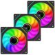thumbnail image 1 of ARGB PC Fans 120mm PWM Fans 3PACK PC RGB Fans, RB120 PC PWM ARGB Fans with 12V 4PIN pwm and 5V-3PIN ARGB Plug, Infinity Fans ARGB Address Lighting - S, 1 of 5