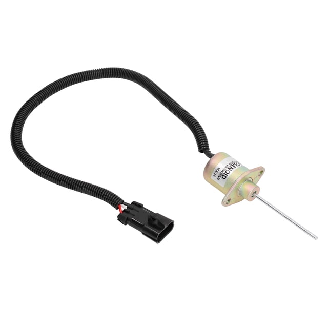 Solenoide de cierre de combustible ANGGREK 12 V 3 terminales para Kubota V2203-DI