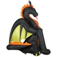 thumbnail image 5 of Airblown Inflatables 9FT Tall Animated Halloween Inflatable Dragon with Jack o' Lantern Pumpkin, 5 of 6