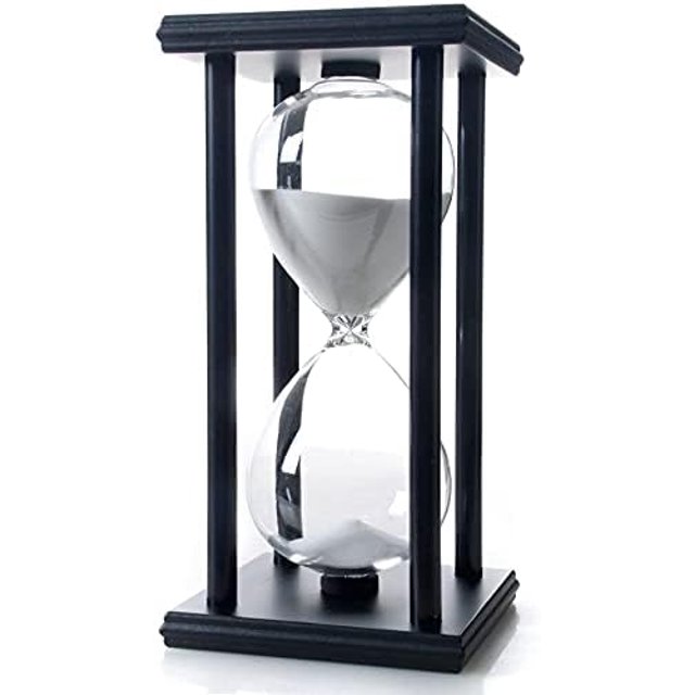 Timglas Sand Timer Timglas med Sand Dekoration Sandklocka Klocka för Rum Födelsedag Te Kaffe Bord Bokhylla Skola Spel Prydnad Trä