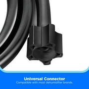 Midea Universal Dehumidifier Drain Hose, Adjustable Cord Length 6.5-feet Max, Black, 1 Piece Pack, Model MAADH02