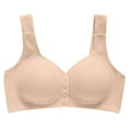 thumbnail image 2 of LLYWEY Full-Coverage Sports Bras for Women Women's Sports Bras Ladies Racerback Bra Style-1384 Women's Plus Back-Smoothing Bra Feature Adult Female Plus Size Sports Bras Beige 44B, 2 of 8