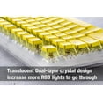 Crystal Pudding Keycap for Gaming Keyboard with Cherry MX Switches, ABS Translucent Keycaps for