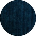 thumbnail image 1 of Ahgly Company Indoor Round Abstract Turquoise Blue Modern Area Rugs, 6' Round, 1 of 4