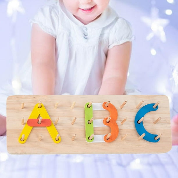 Clasificador de color de forma de rompecabezas de construcción de número de Rectángulo perfke Rompecabezas Montessori Juguetes