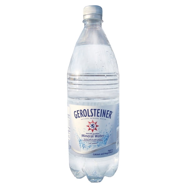 Gerolsteiner Sparkling Natural Mineral Water 16.9 oz Plastic Bottles Pack of 24 by