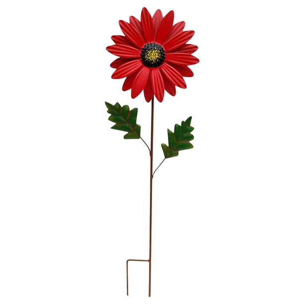 Teissuly Metal Flowers Garden Decor, Metal Flower Outdoor Decorative Garden Stakes, Yard Art Spring Decorations for Outdoor Lawn Pathway Patio Teissuly WER202310163115