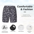 thumbnail image 3 of KLL Daisies Flowers for Mens Swim Trunks Quick Dry Swim Shorts with Built-in Compression Liner Funny Swimwear Bathing Suits-Small, 3 of 6