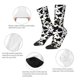 thumbnail image 4 of Balery Cow Skin 1 Calcetas Largas con Estampado para Hombre y Mujer – Suaves y Transpirables, Talla Única (US 5-11), 4 of 6