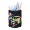 thumbnail image 1 of Las Chicas Superpoderosas-theme Cylinder Pen Holder Pencil Organizer with Flannel Lining PVC Leather Material Cardboard Base for study work 10*8CM, 1 of 6